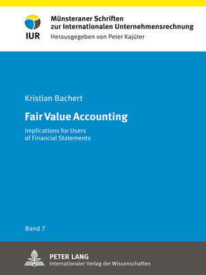 cover image of Fair Value Accounting